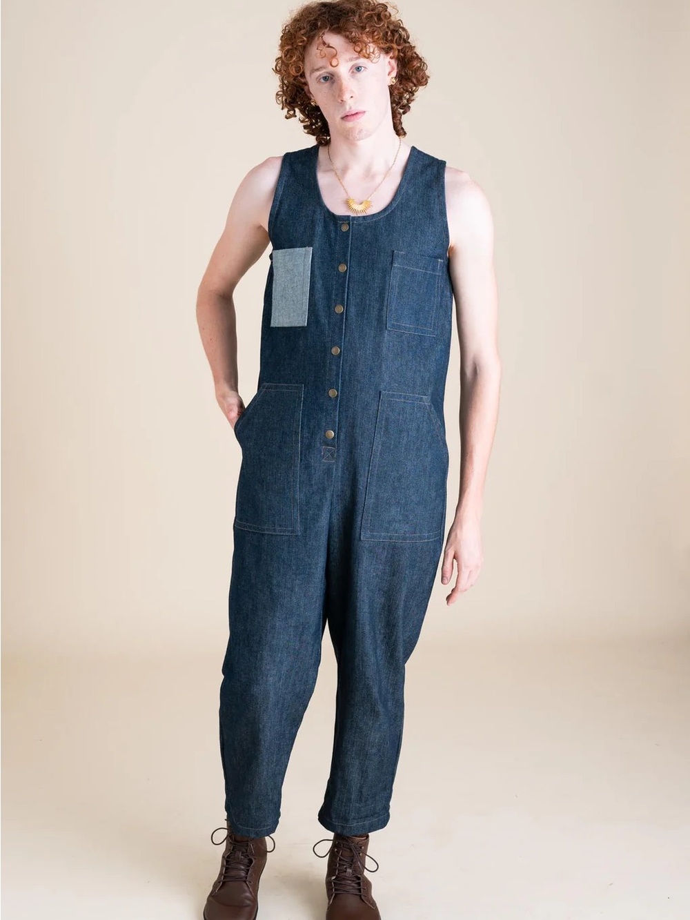 Rebel Denim Jumpsuit in Cone Denim